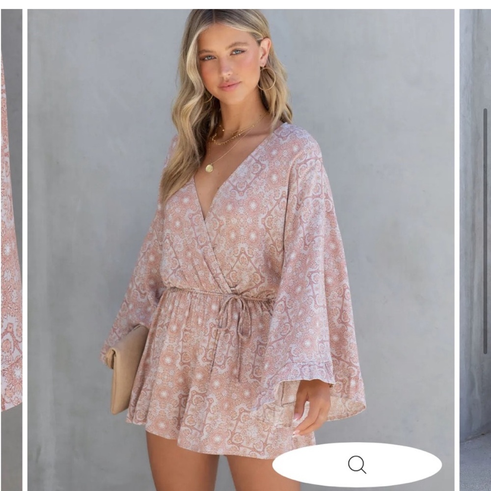 Bohemian Bell Sleeve Romper